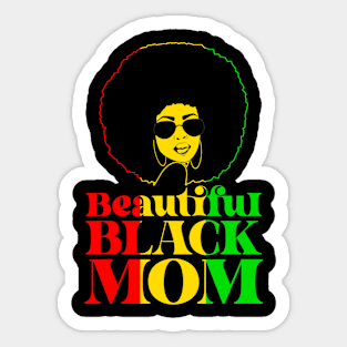 Beautiful Balck Mom Sticker